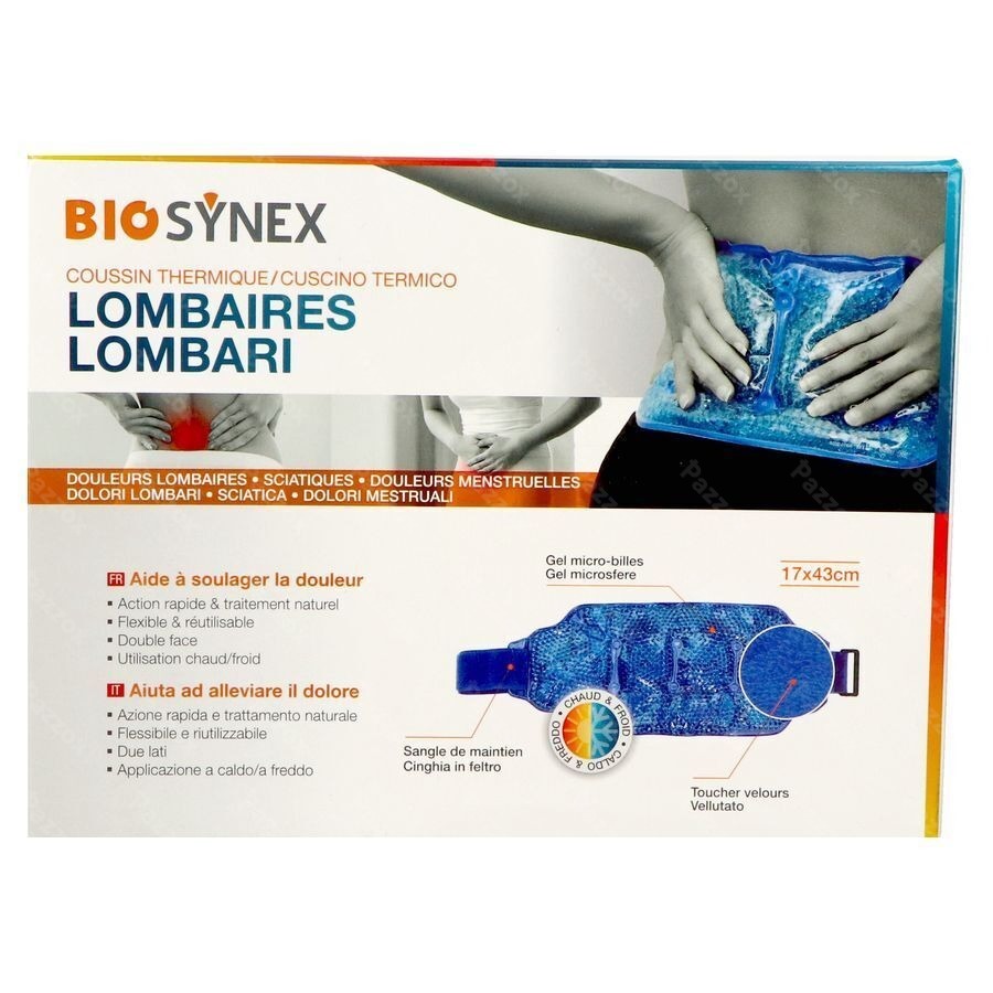 Biosynex Coussin Thermique Lombaires 17x43cm