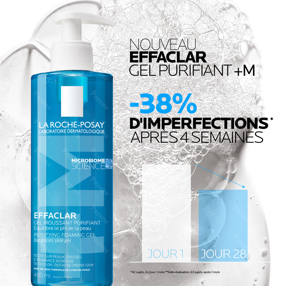 La Roche-Posay Effaclar +M Gel Moussant Purifiant Refill 400ml