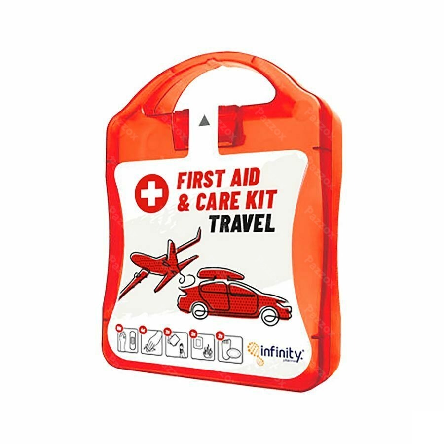 First Aid Travel Kit Red Box 20 Prod.