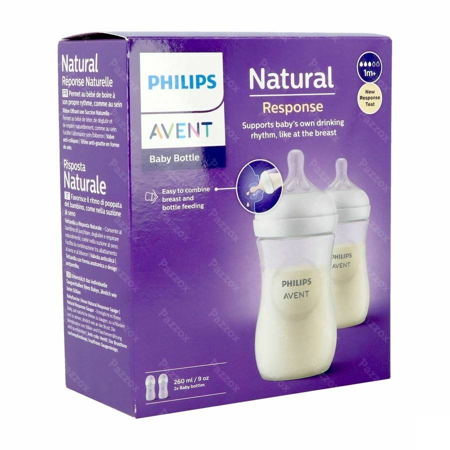 Avent Natural Response 3.0 Zuigfles Duo 2x260ml