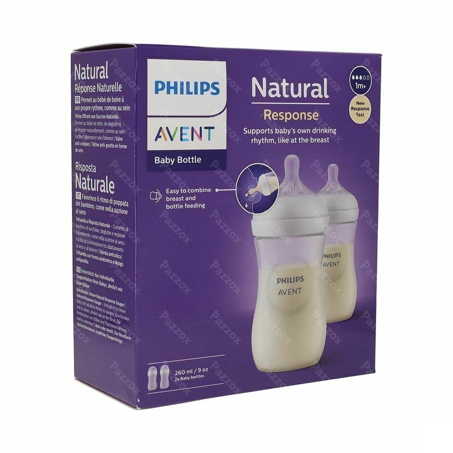 Avent Natural Response 3.0 Zuigfles Duo 2x260ml