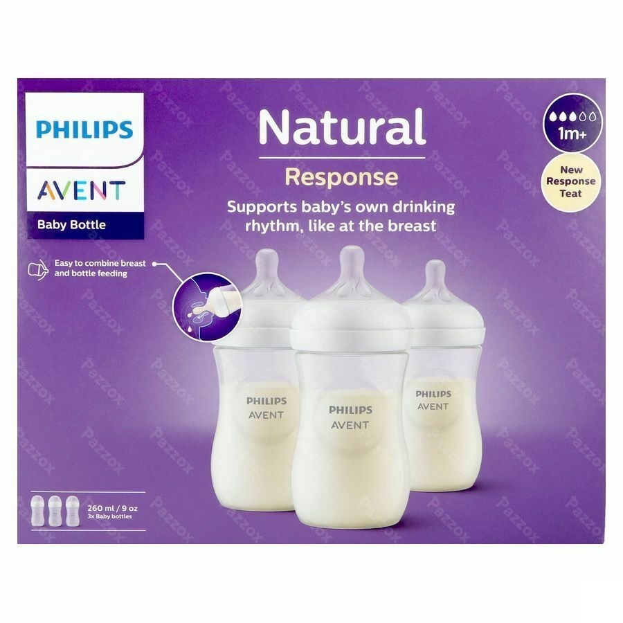 Philips Avent Natural 3.0 Biberon Trio 3x260ml