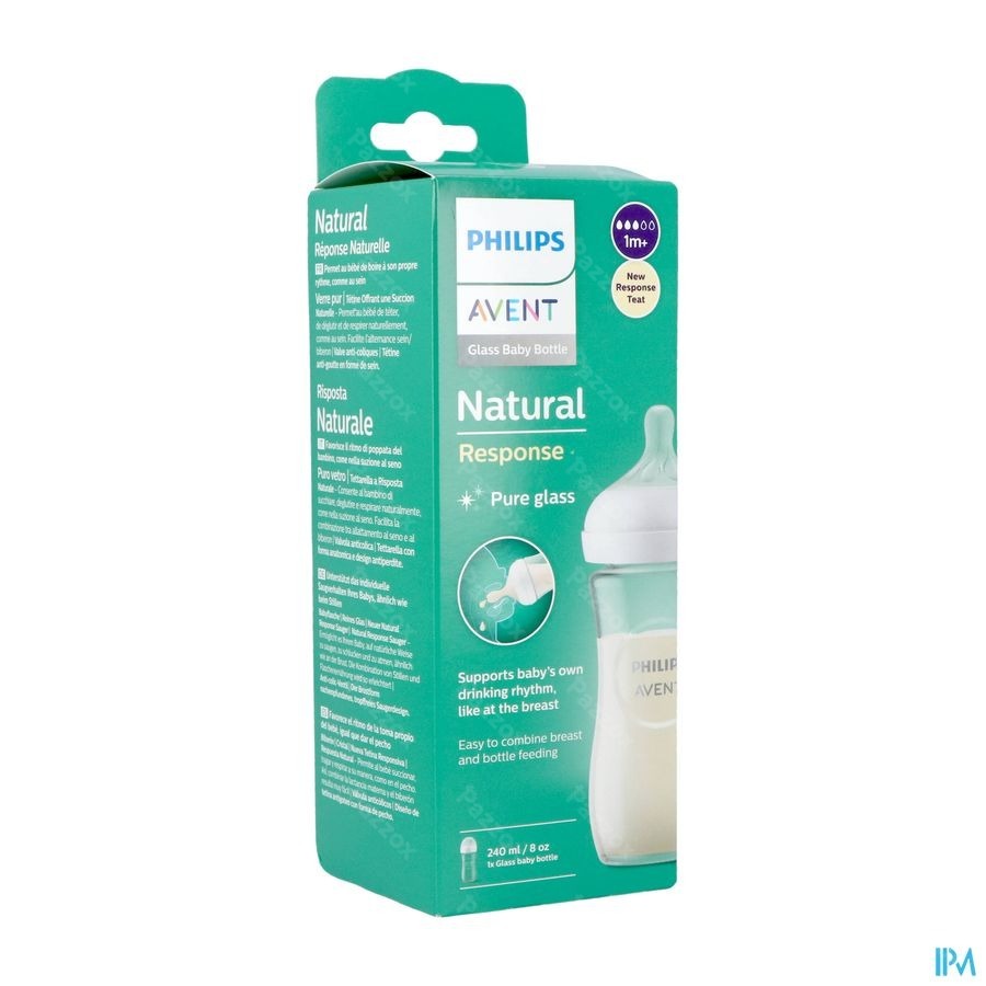 Avent Natural Response 3.0 Biberon 240 ml Verre