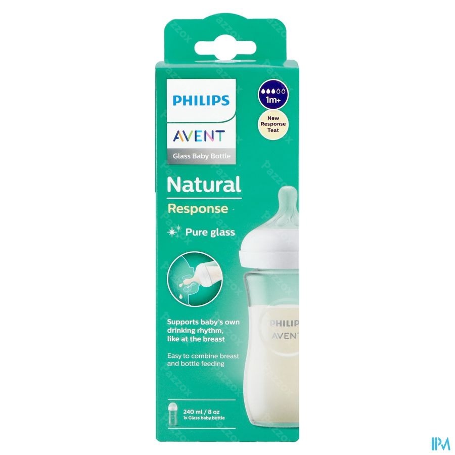 Avent Natural Response 3.0 Biberon 240 ml Verre