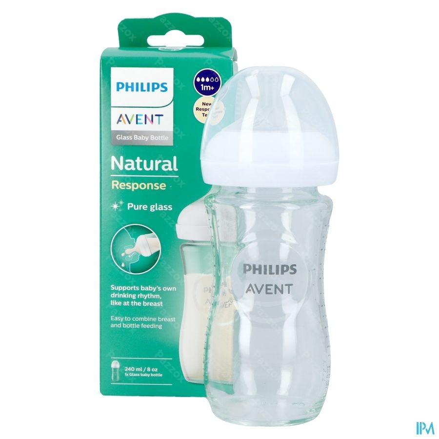 Avent Natural Response 3.0 Biberon 240 ml Verre