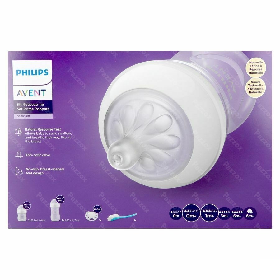 Avent Natural Response 3.0 Starterset 4 Flessen