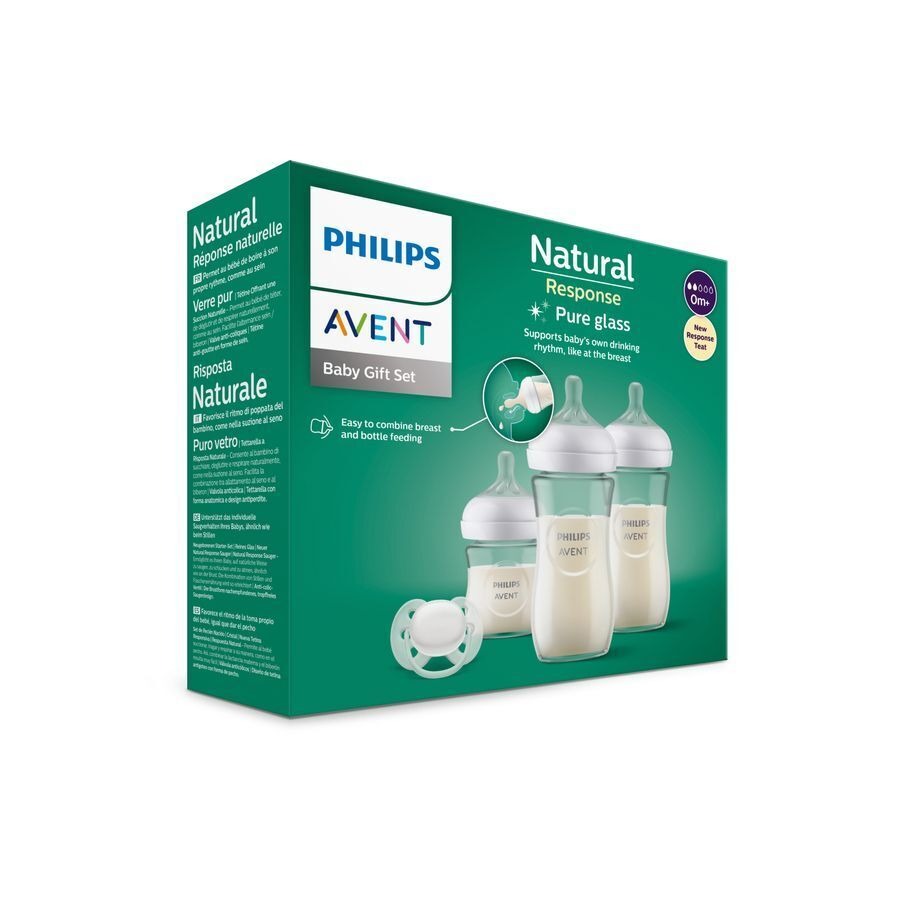 Avent Natural 3.0 Kit Nouveau-ne Biberons 3 En Verre