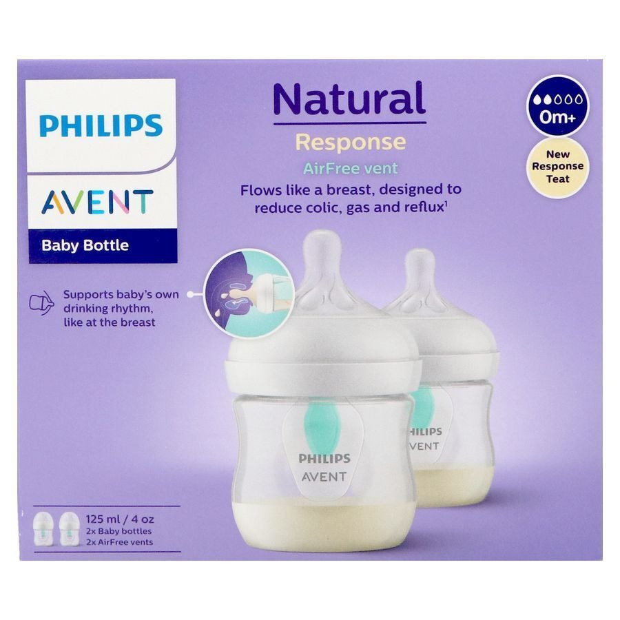 Avent Natural Response Airfree Biberon Duo 2x125ml