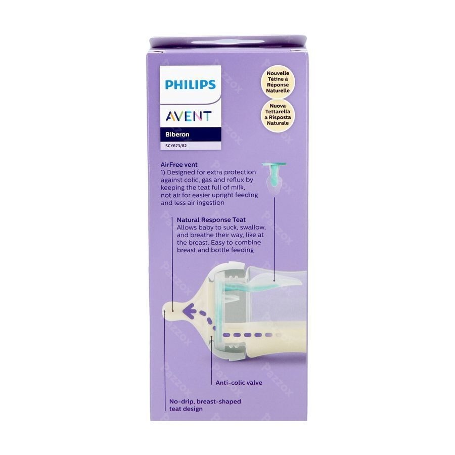 Avent Natural Response Airfree Biberon Ours 260ml