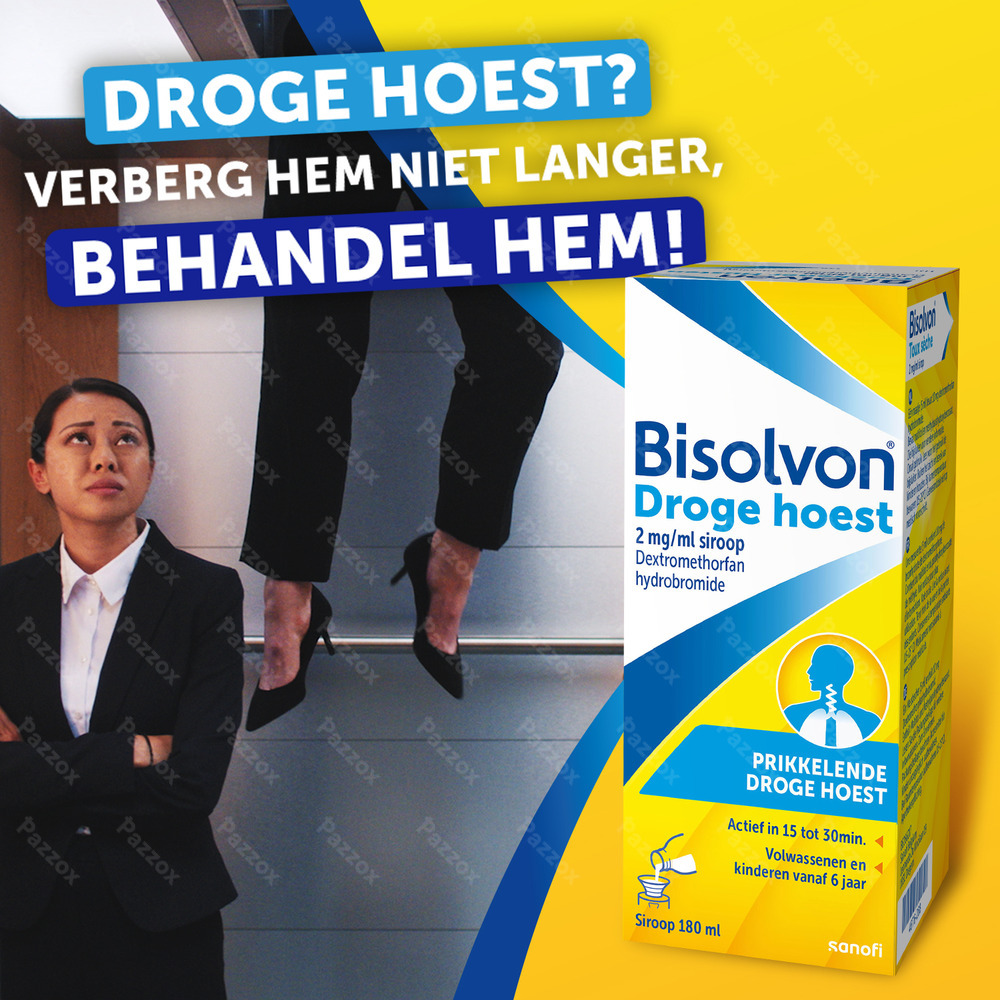 Bisolvon  Droge hoest 2% Siroop 180ml