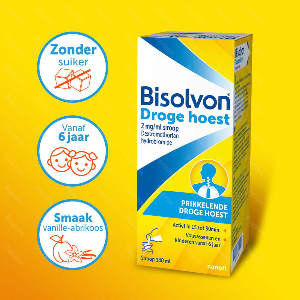 Bisolvon  Droge hoest 2% Siroop 180ml