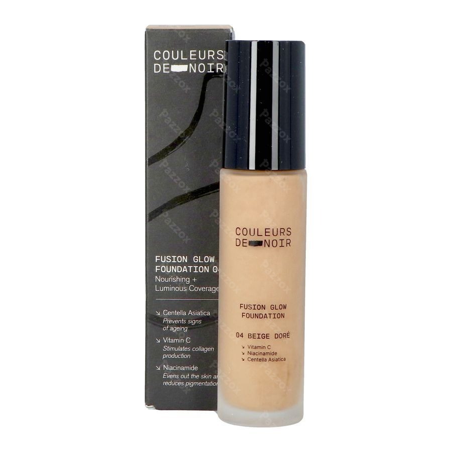 Les Couleurs De Noir Fusion Glow Foundation 04 Beige Doré 30ml