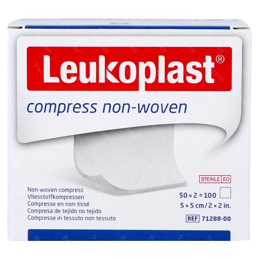 Leukoplast Compress N/woven St. 5cmx5cm 50x2