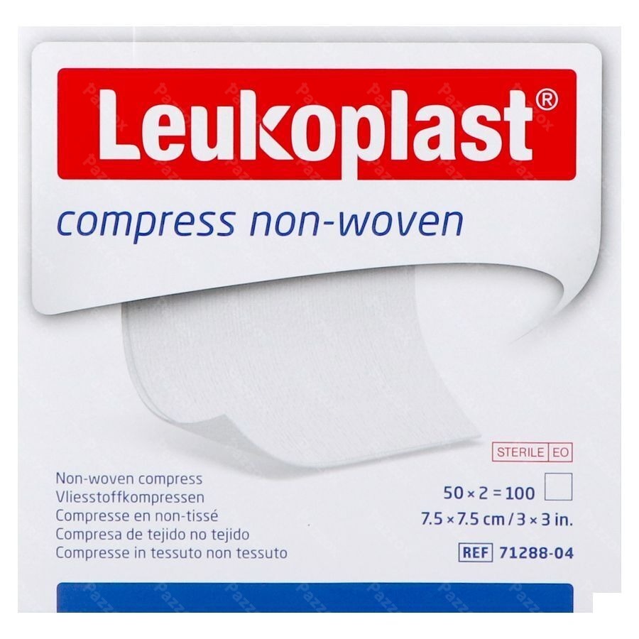 Leukoplast Compress N/woven St. 7,5cmx7,5cm 50x2