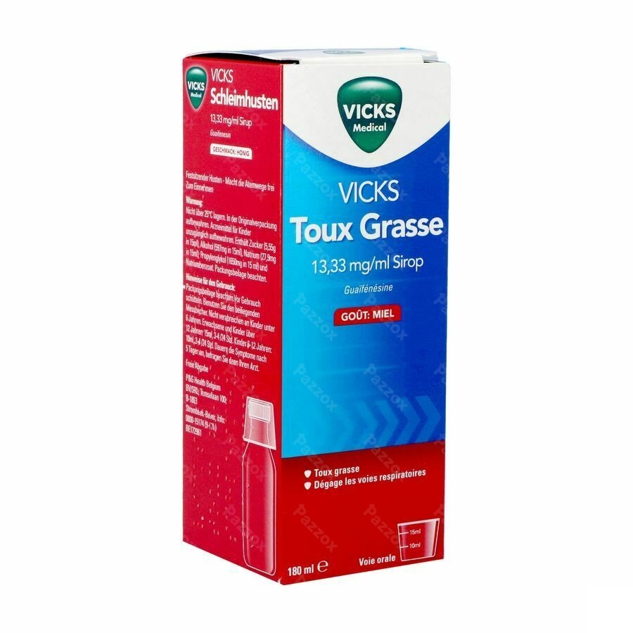 Vicks Toux Grasse Sirop 180ml