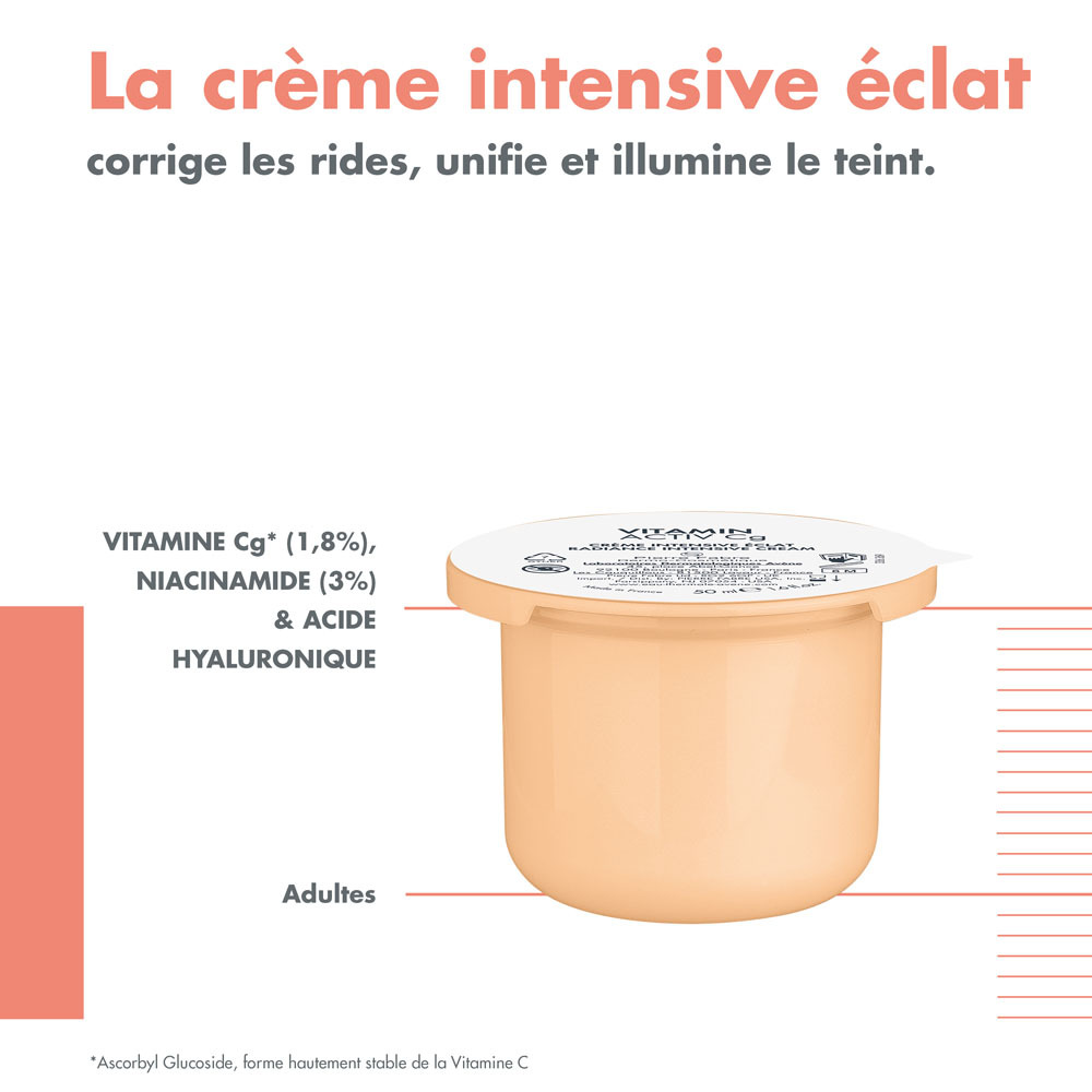 Avène Vitamine Activ Cg Crème intensive éclat recharge anti-âge, Vitamine C optimisée 50ml