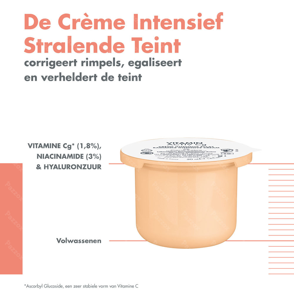 Avène Vitamine Activ Cg Crème stralende teint Refill anti-aging, geoptimaliseerd Vitamine C 50ml 