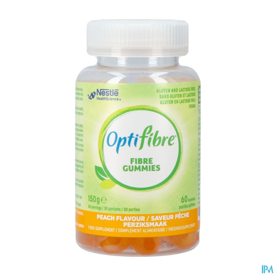 Nestle Optifibre Fibre Perzik Gummies 60