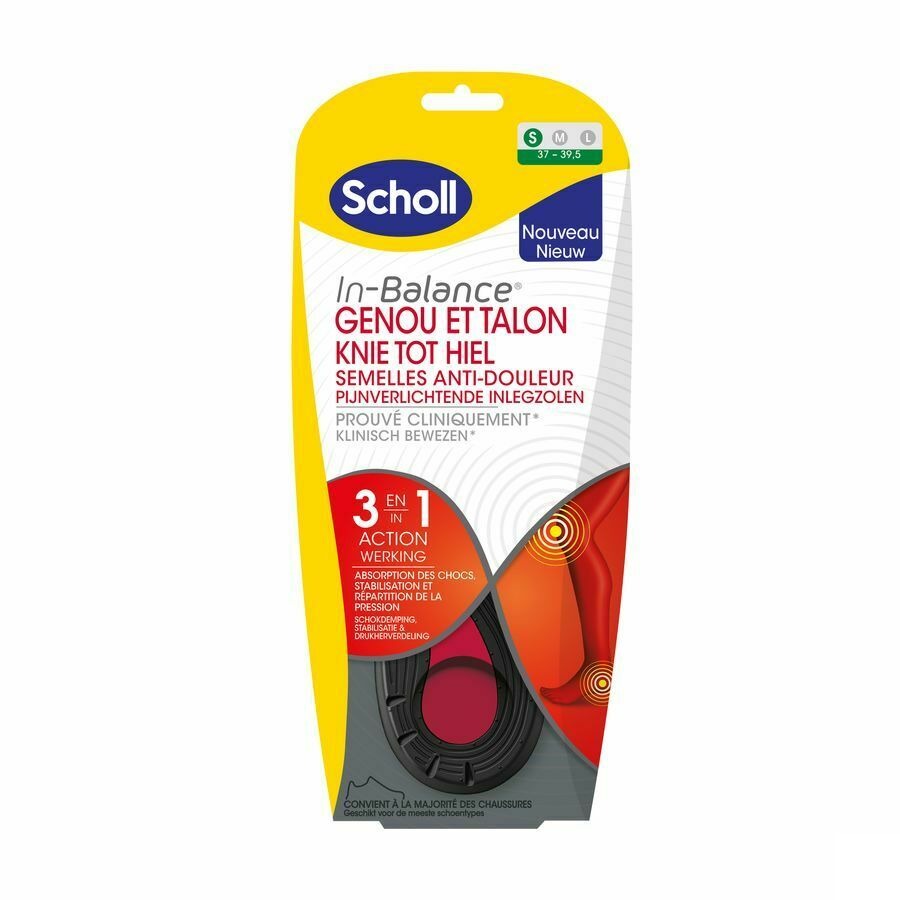 Scholl Semelles A/douleur Genou&talon S 1 Paire