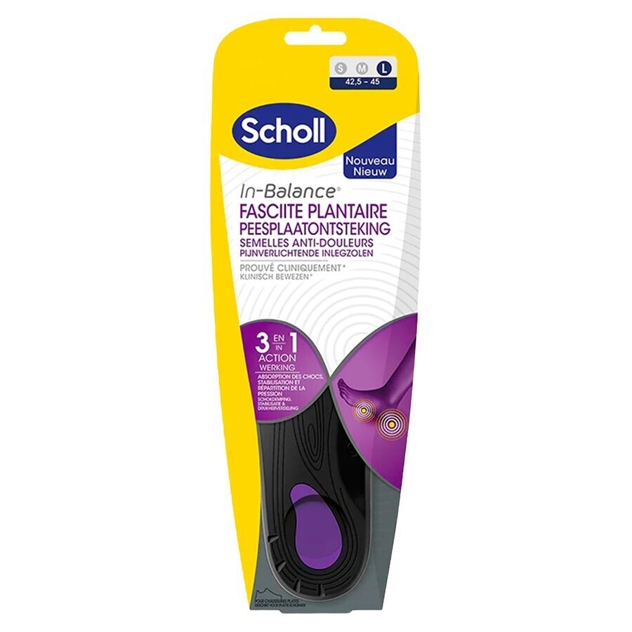 Scholl Semelles A/douleur Faciite Plant. l 1 Paire