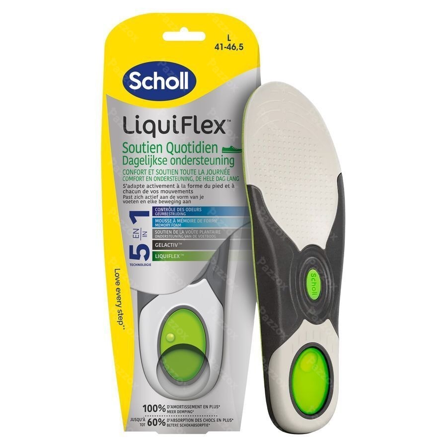 Scholl Inlegzolen Liquiflex Dagelijkse Ondersteuning L 1 Paar