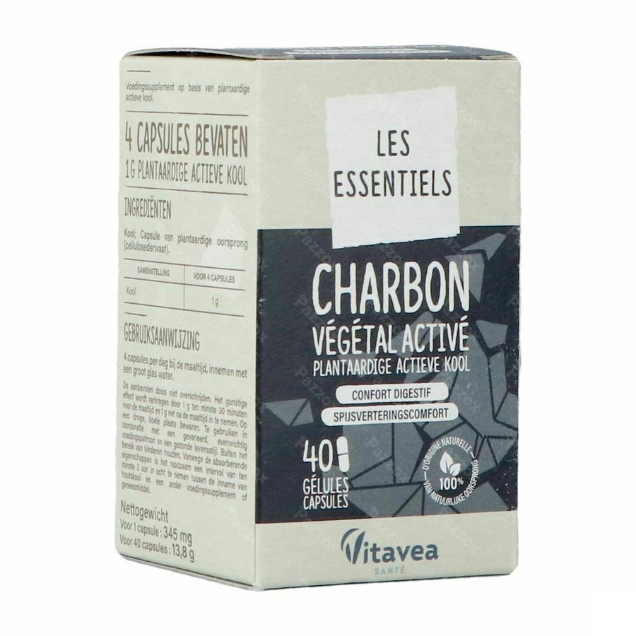 Vitavea Plantaardige Actieve Kool Caps 40