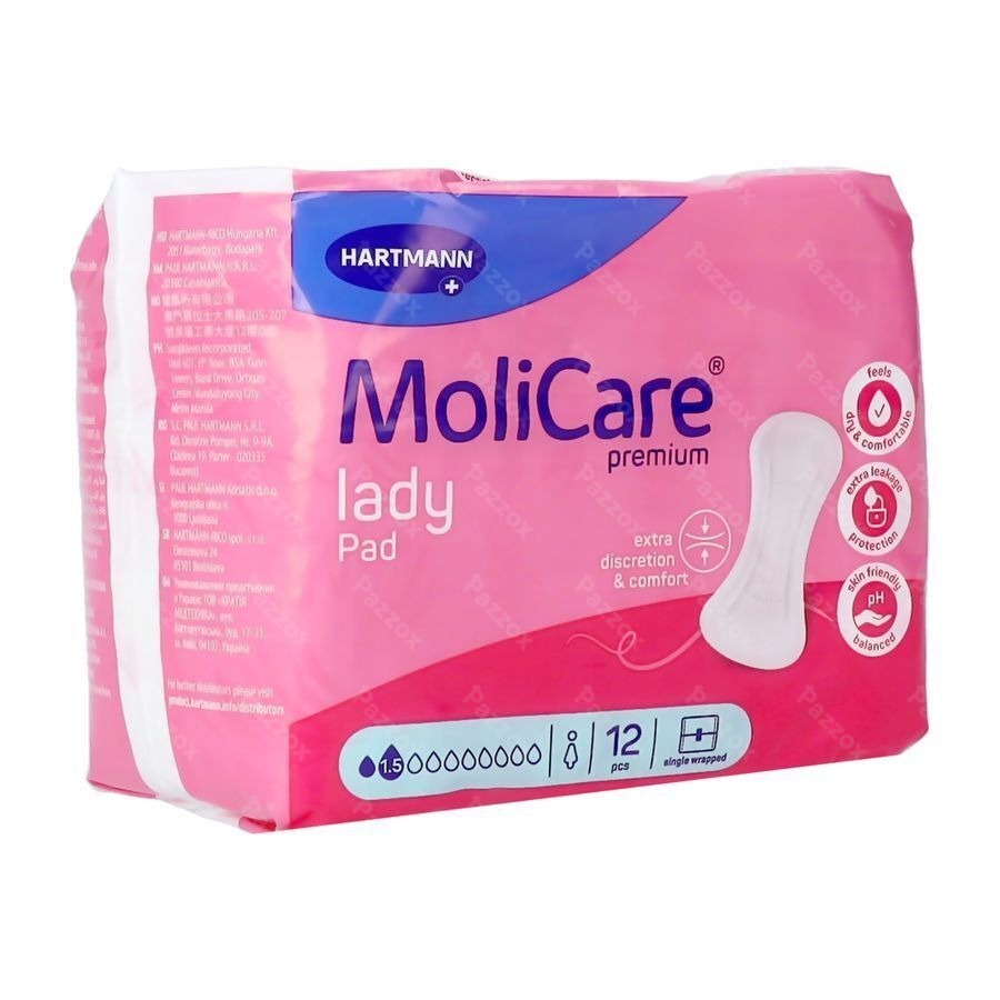 Molicare Premium Lady Pad 1,5 Drops 12 Stuks