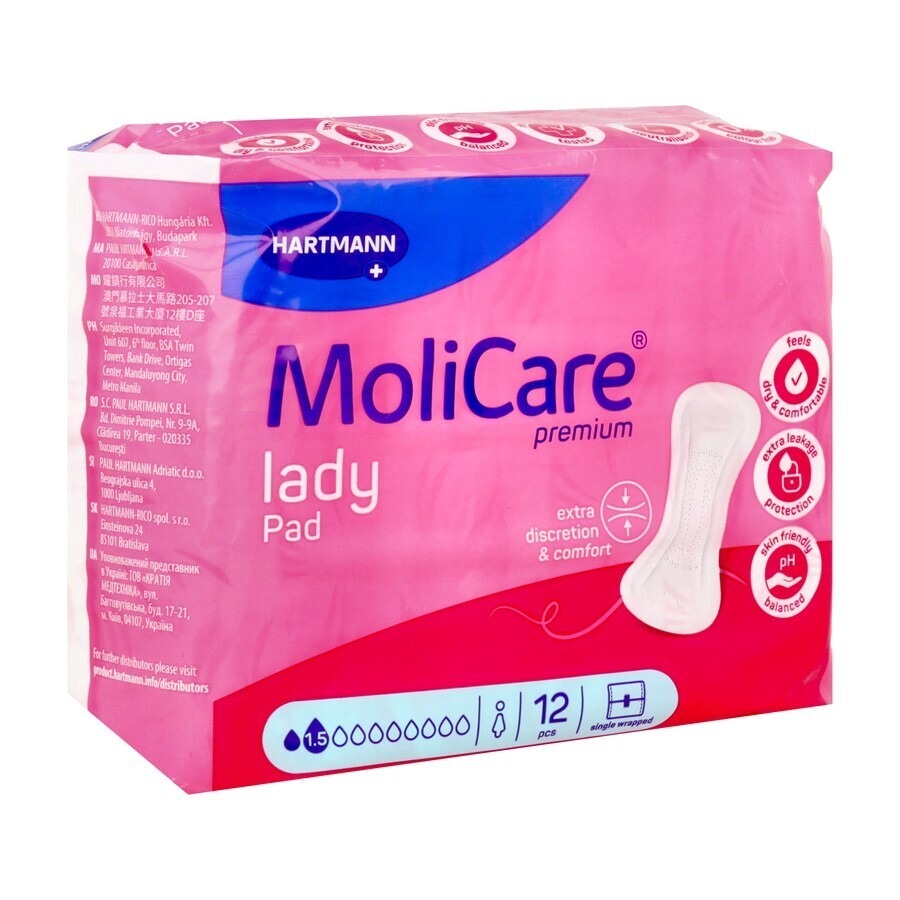Molicare Premium Lady Pad 1,5 Drops 12 Stuks