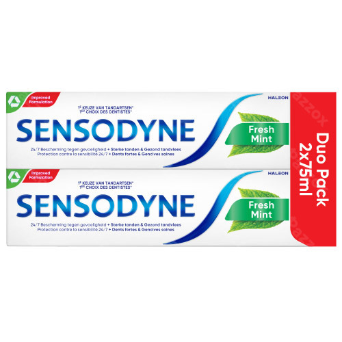 Sensodyne Fresh Mint Tandpasta 2x75ml