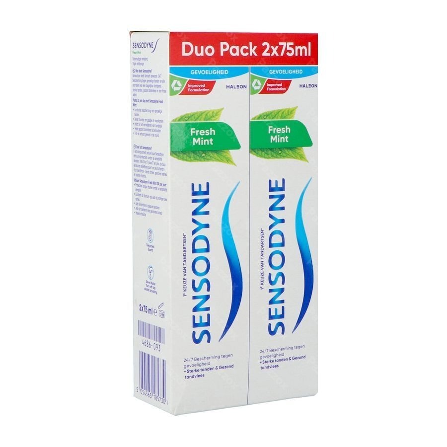 Sensodyne Fresh Mint Tandpasta 2x75ml