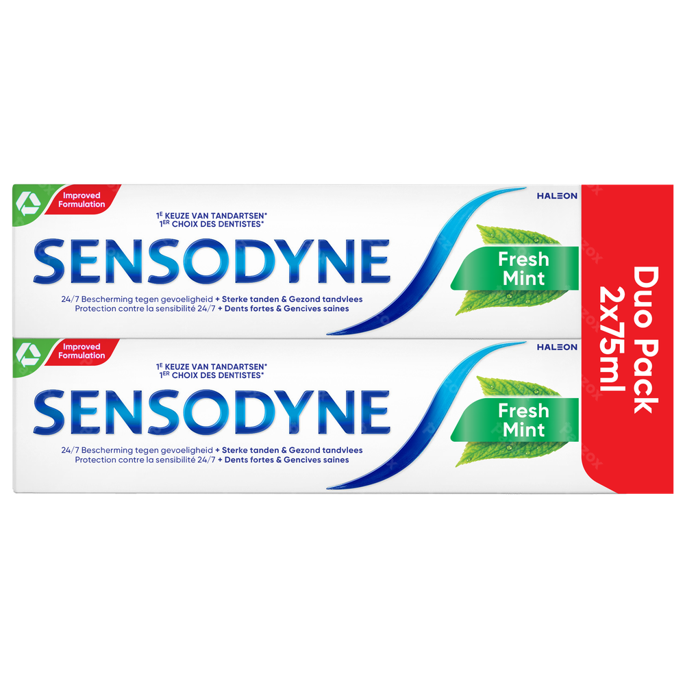 Sensodyne Fresh Mint Tandpasta 2x75ml