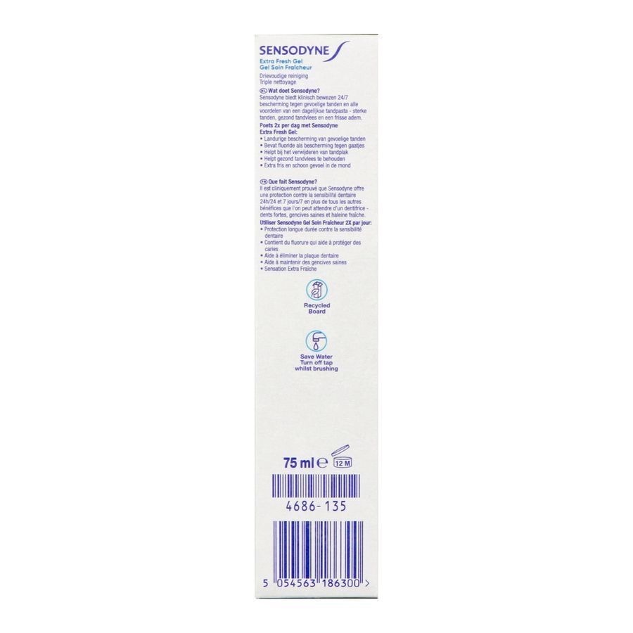 Sensodyne Gel Soin Fraicheur Dentifrice 75ml