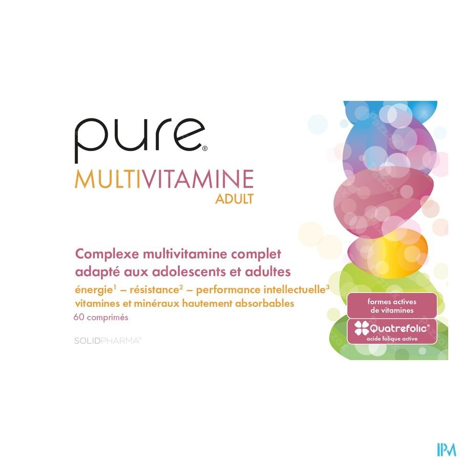 Pure Multivitamine Adult 60 Comprimés