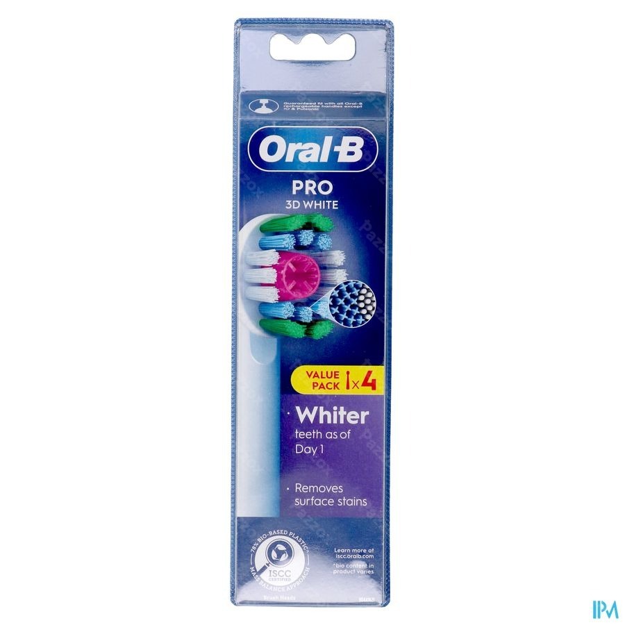 Oral-B 3D White Opzetborstels 4 stuks