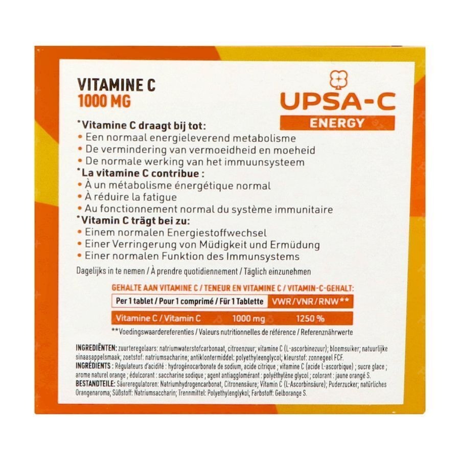 Upsa C Energy 1000mg Comp Efferv. 60