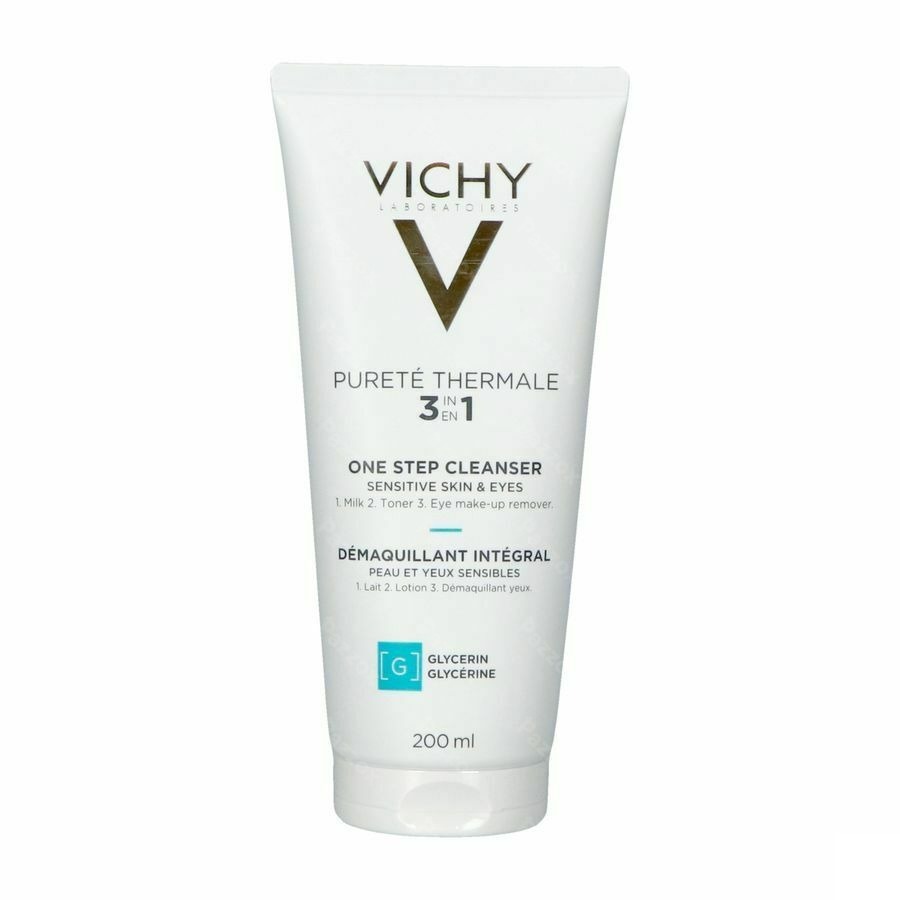 Vichy Pureté Thermale Lotion Nettoyante Démaquillant Intégral 3-en-1 200 ml