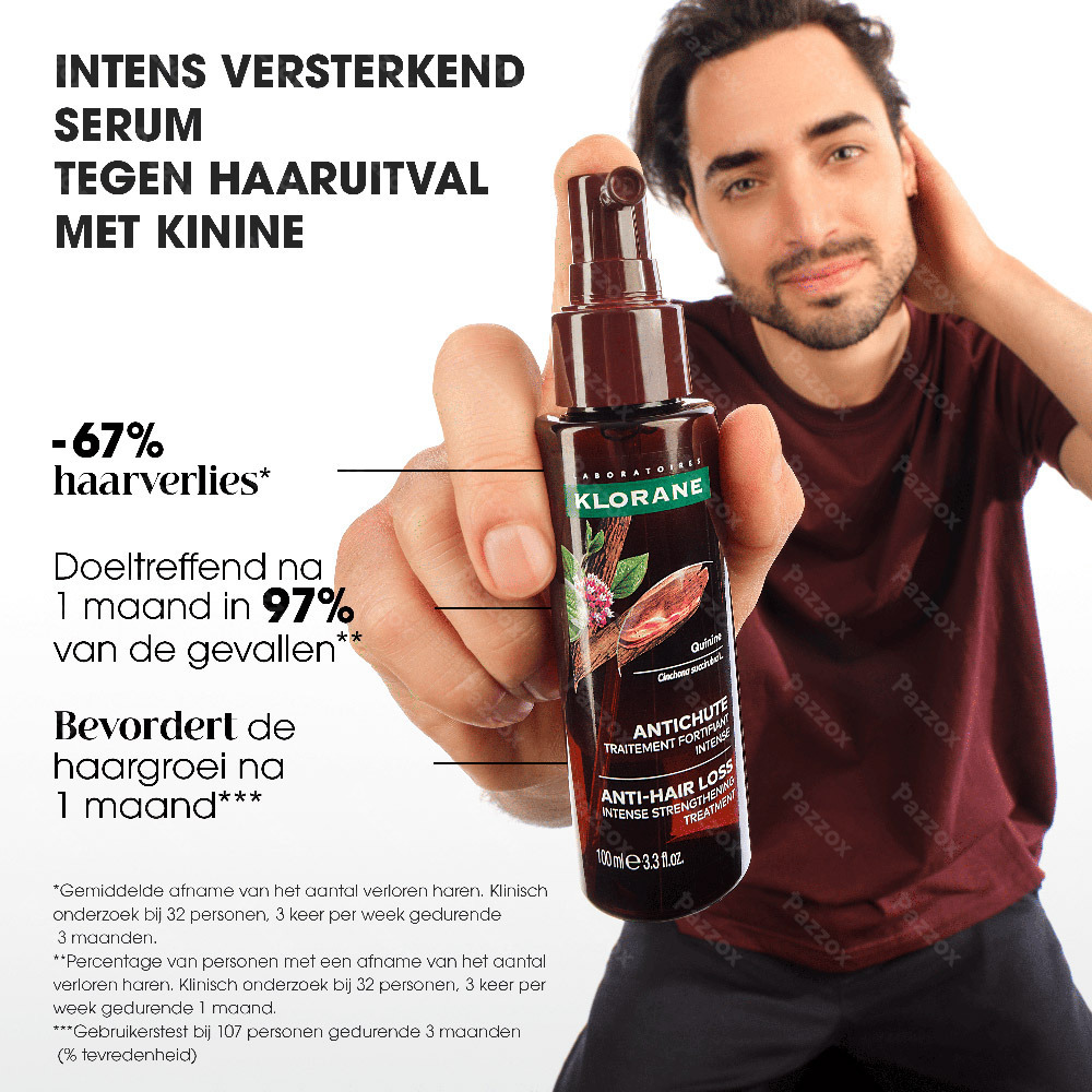 Klorane Quinine Serum tegen haaruitval met Kinine 100ml