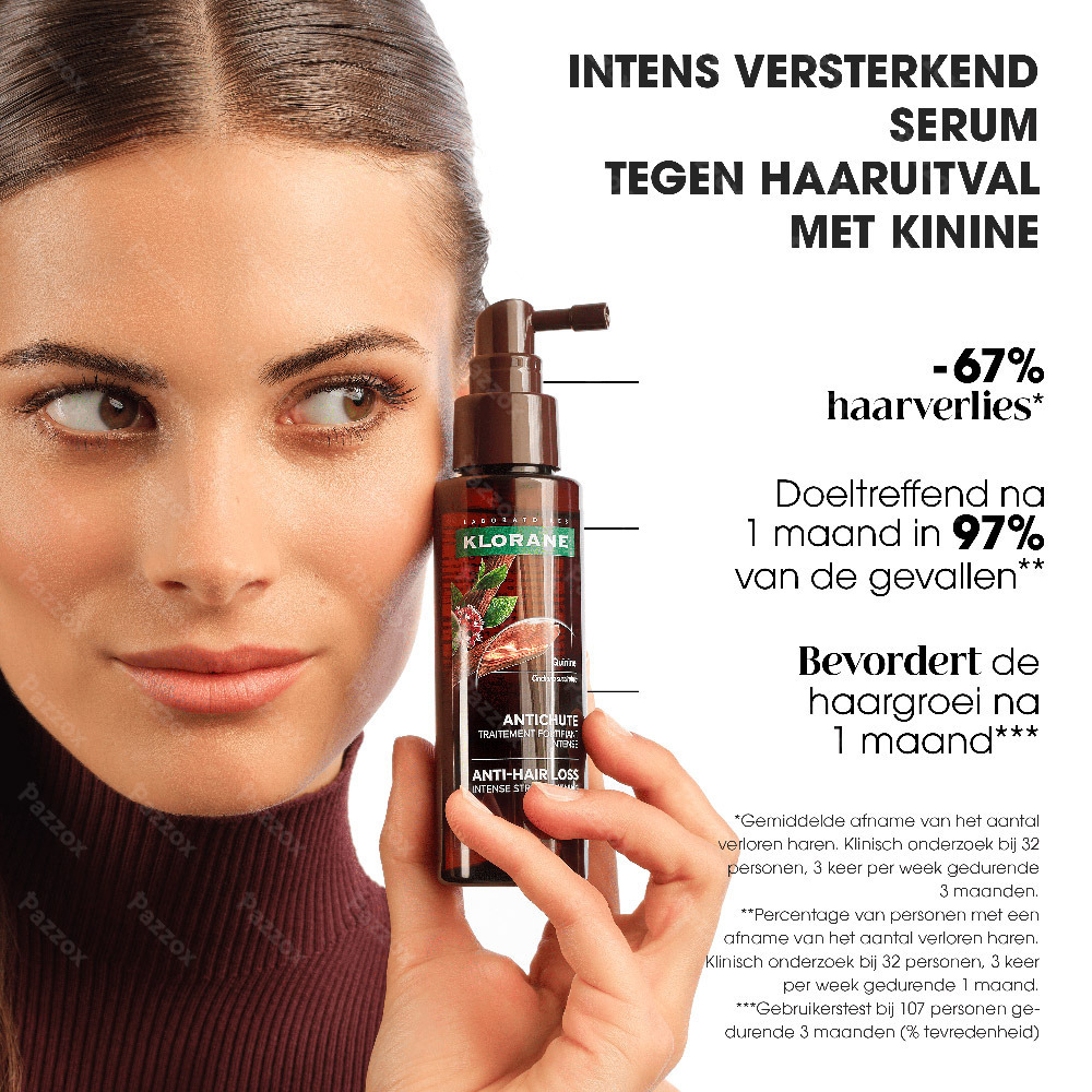 Klorane Quinine Serum tegen haaruitval met Kinine 100ml