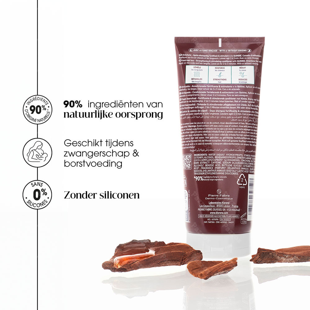Klorane Capillaire Conditioner tegen haaruitval met Kinine 200ml   