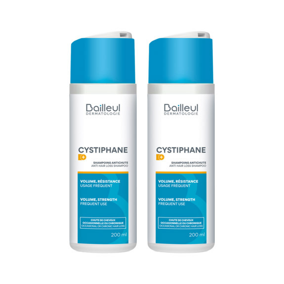 Cystiphane Shampooing A/chute 2x200ml 2e-50% Nf