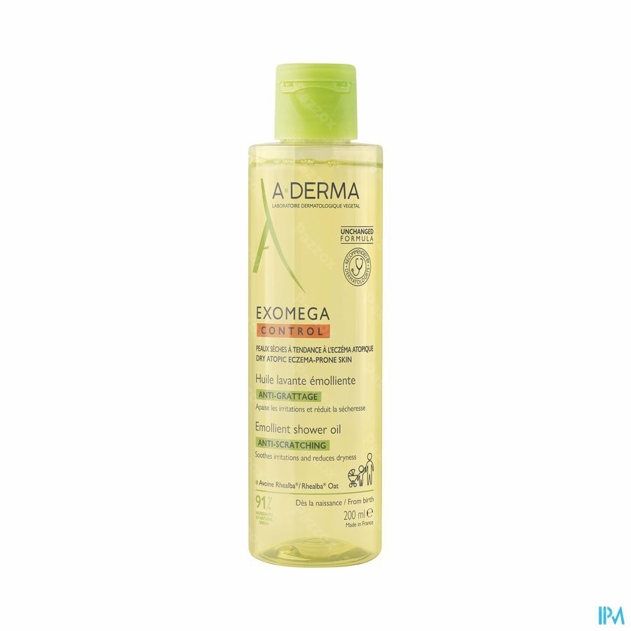 A-Derma Exomega Control Emoliërende Wasolie 200ml