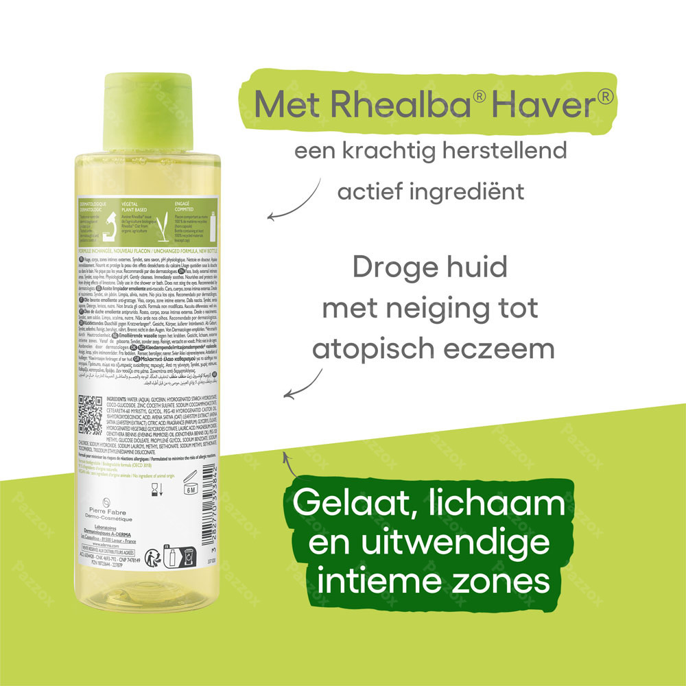 A-Derma Exomega Control Emoliërende Wasolie 200ml