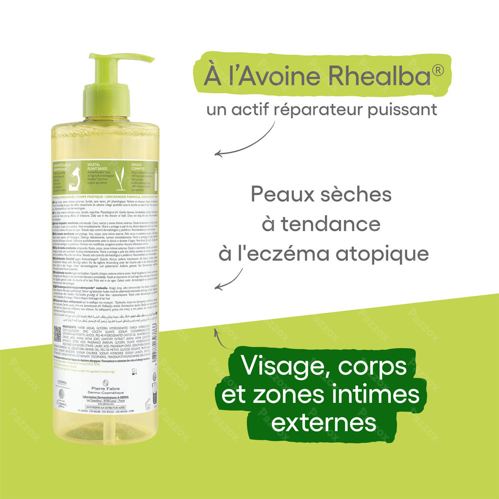 A-Derma Exomega Control Huile Lavante Emollient 750ml