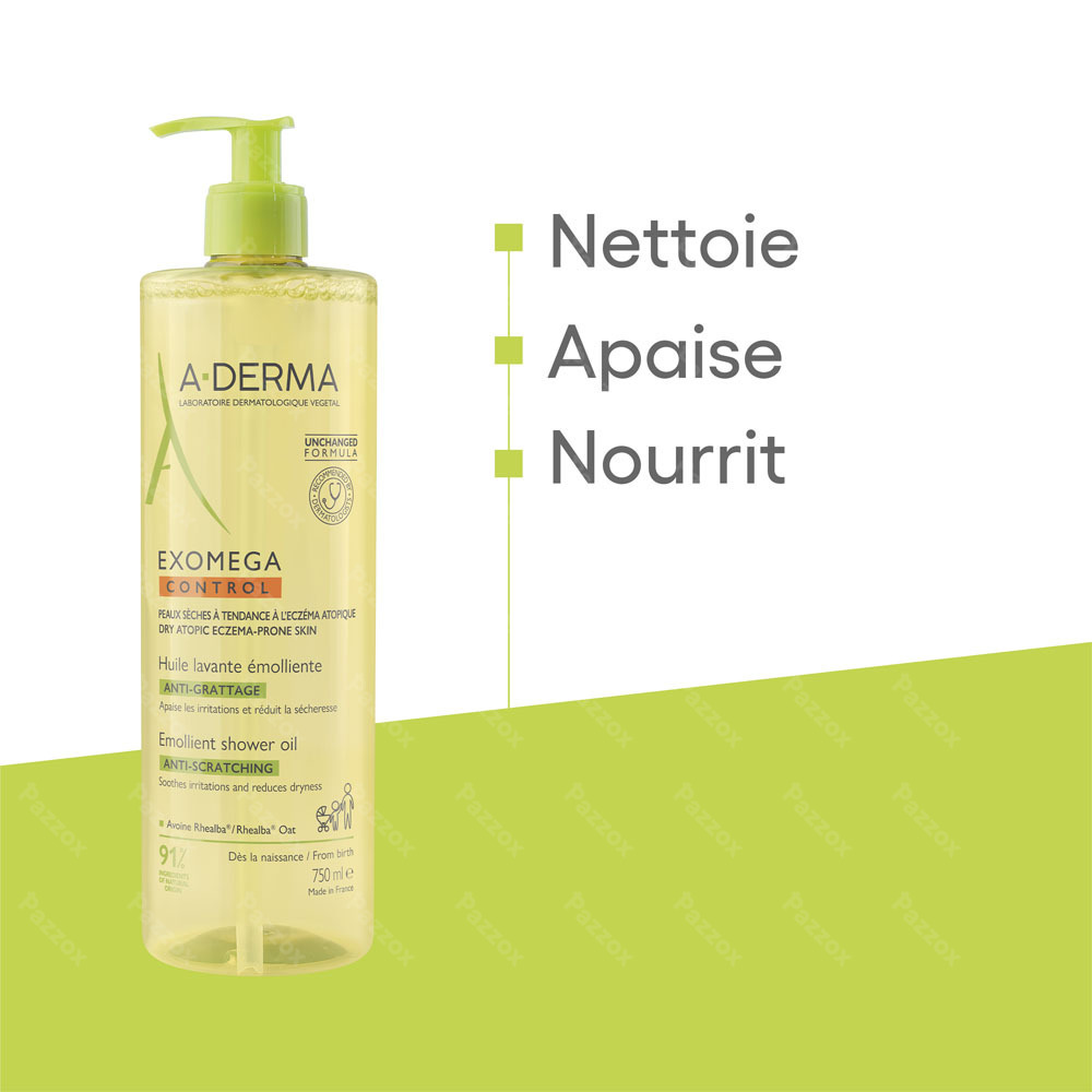 A-Derma Exomega Control Huile Lavante Emollient 750ml