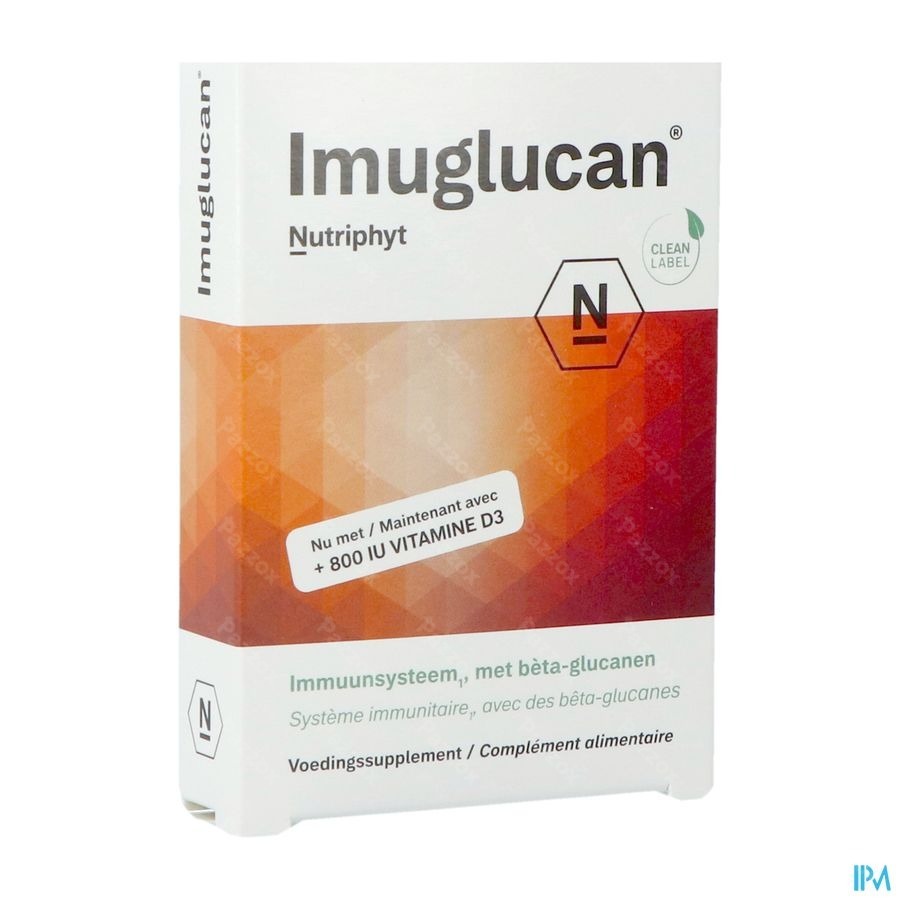 Imuglucan + Vit D3 800 Iu Caps 2x15 Nutriphyt