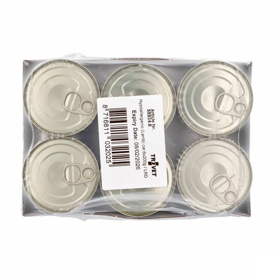 Trovet Lrd Chat Hypoallergenic Lamb 6x200g Vmd