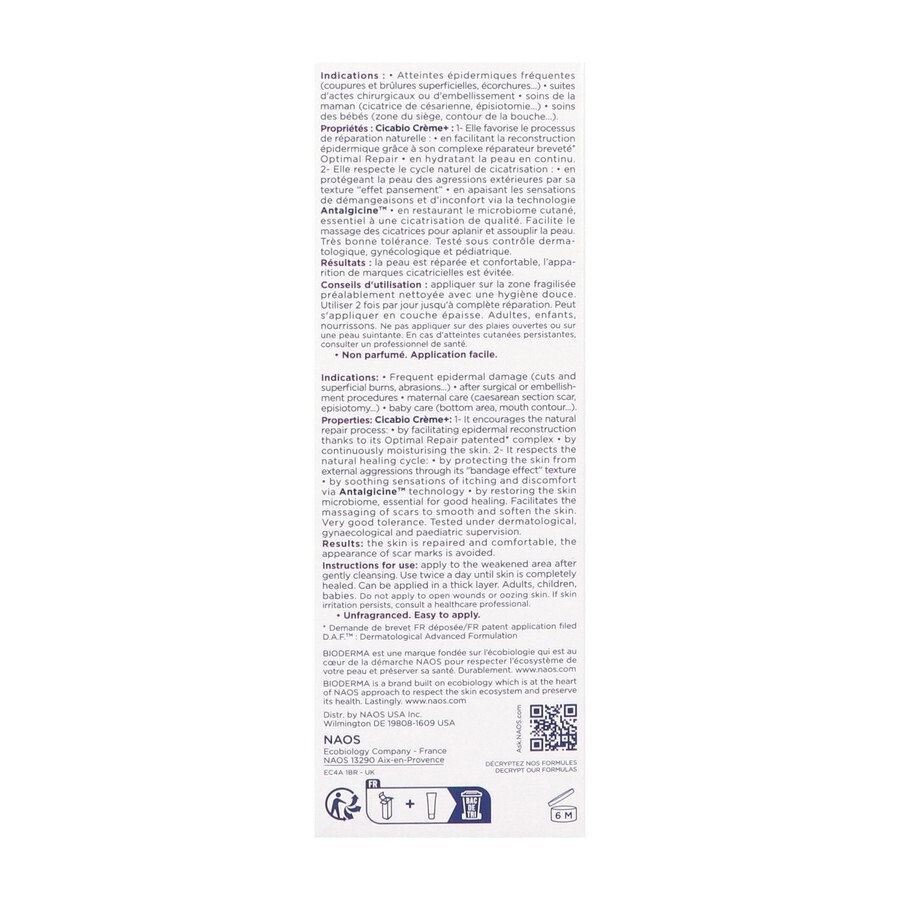 Bioderma Cicabio Creme+ 40ml Nf