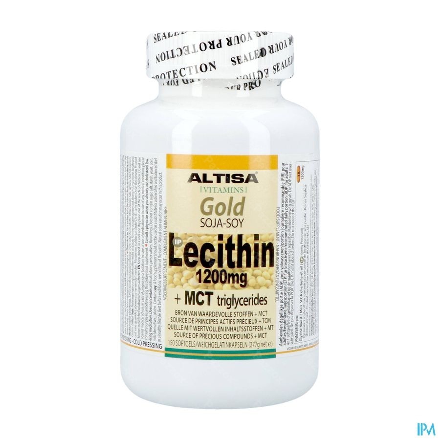 Altisa Gold Soja Lecithine 1200mg Softcaps 150