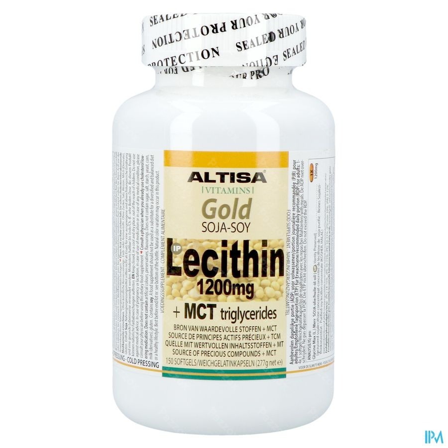 Altisa Gold Soja Lecithine 1200mg Softcaps 150