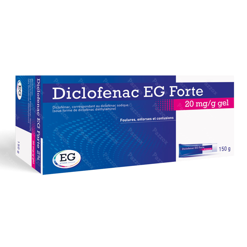Diclofenac EG Forte 20mg/g Gel 150g 